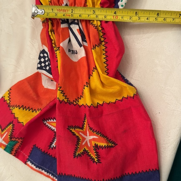 Clown or festival costume - 3 Pom poms on the front child size w/straw hat (mlb) - Picture 12 of 16